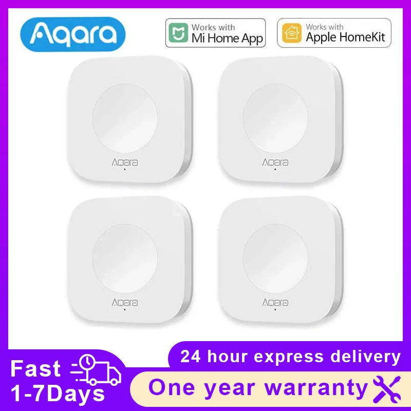 Smart Home Hub Apple - Aqara-Mini interrupteur sans fil pour capteur