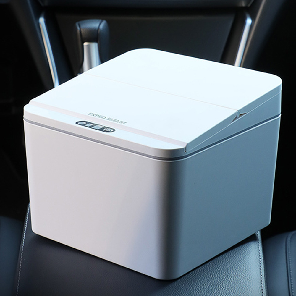 Smart Home Junkie - Poubelle de bureau à capteur électrique,