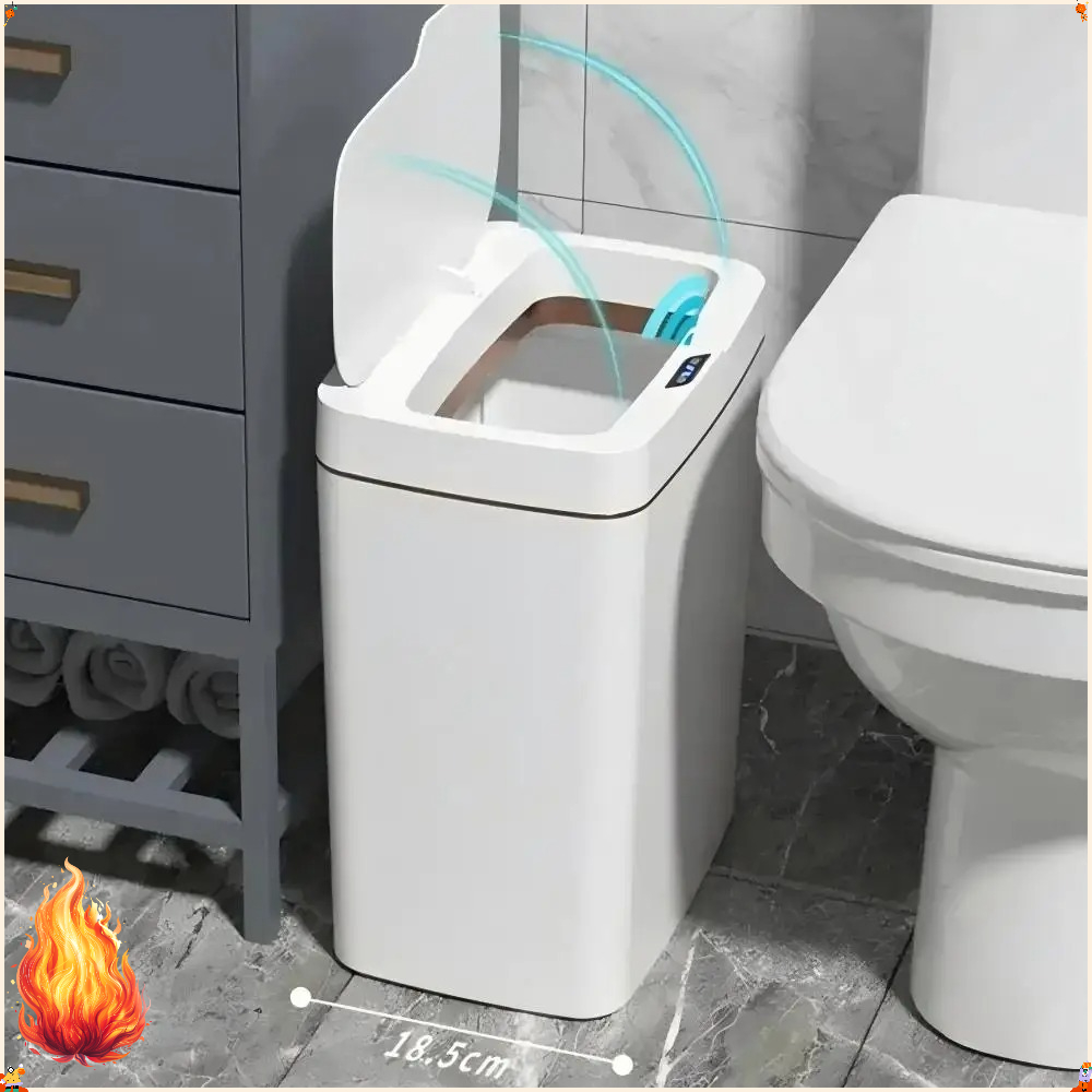 Smart Home Junkie - Poubelle automatique à capteur 15L, poubelle