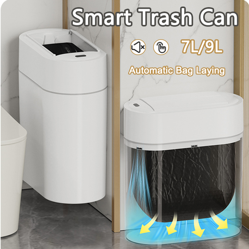 Smart Home Junkie - Poubelle à Adsorption automatique bidirectionnelle de