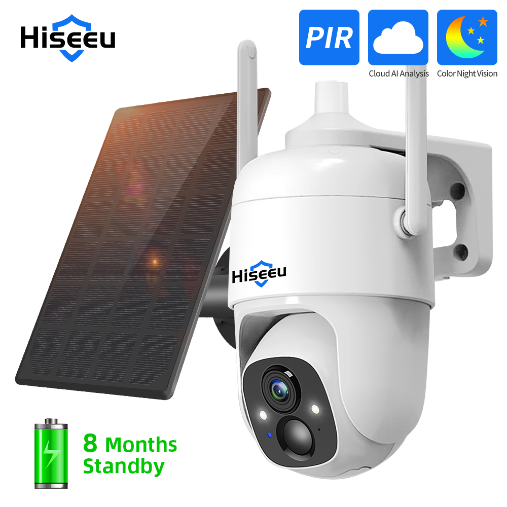 Smart Home Outdoor Camera - Hiseeu 3MP Cloud AI WiFi caméra
