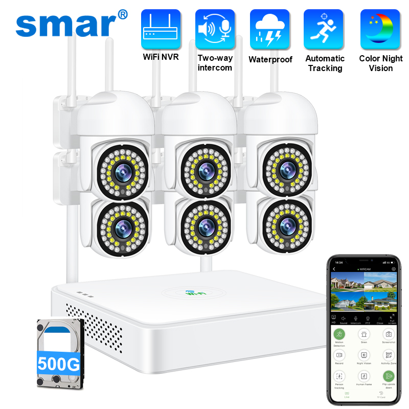 Smart Home Outdoor Camera - Système de caméra de sécurité sans