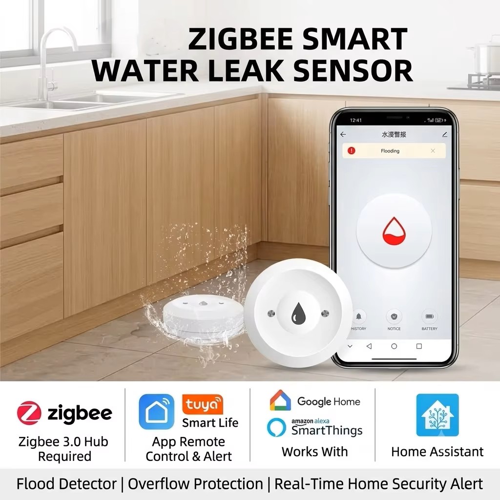 Smart Home Hub Apple - Détecteur de fuite d'eau intelligent ZigBee