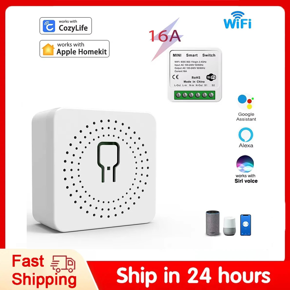 Smart Home Hub Apple - Mini disjoncteur de relais Wifi intelligent,