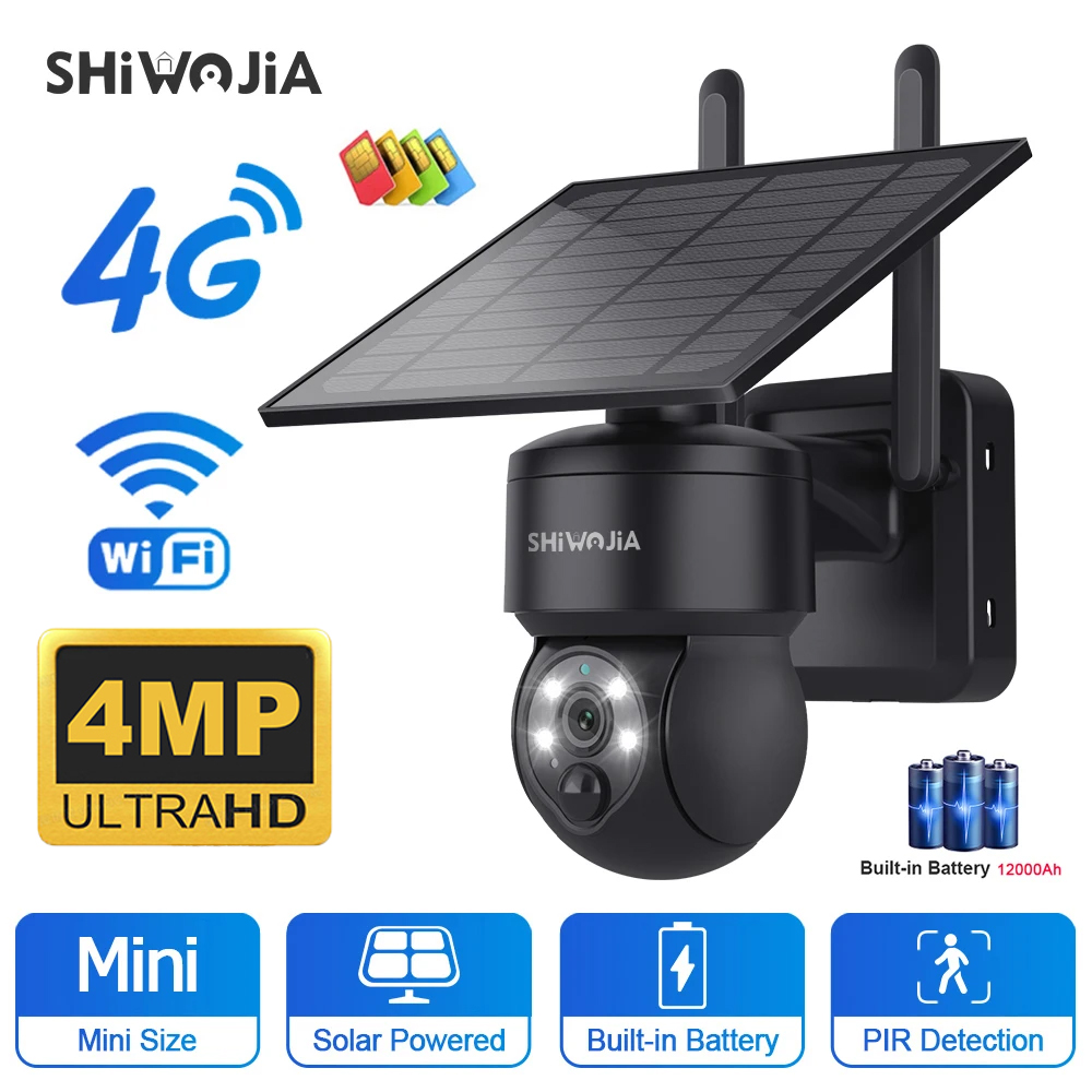 WinterWOJIA-Caméra solaire PTZ - Smart Home Outdoor Camera avis et prix