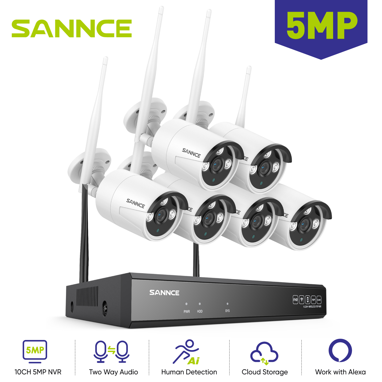 SANNCE-Caméra de surveillance  - Smart Home Outdoor Camera avis et prix