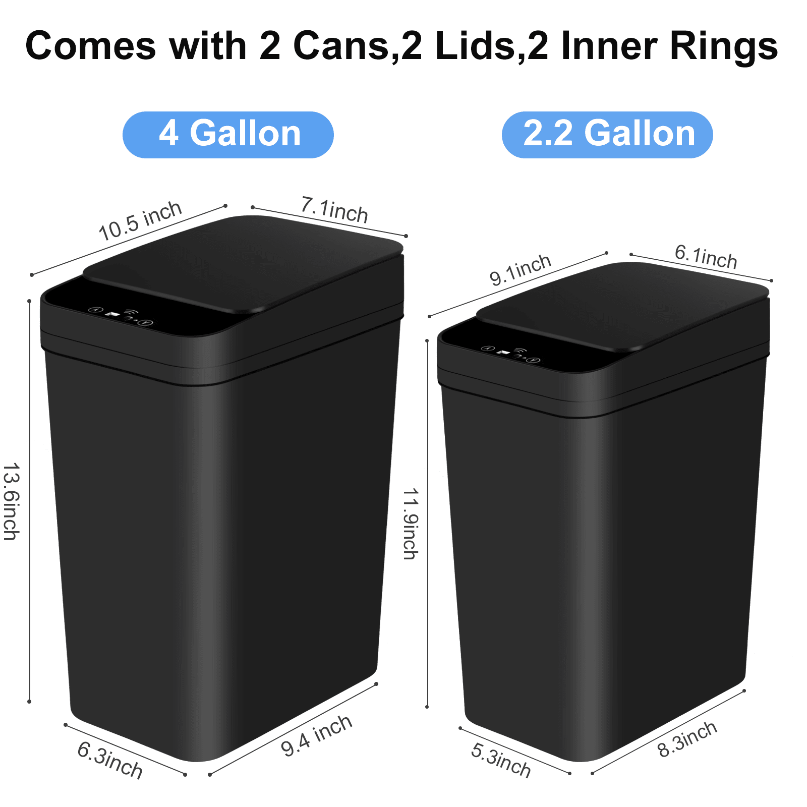 Lot de 2 poubelles automatique - Smart Home Junkie avis et prix