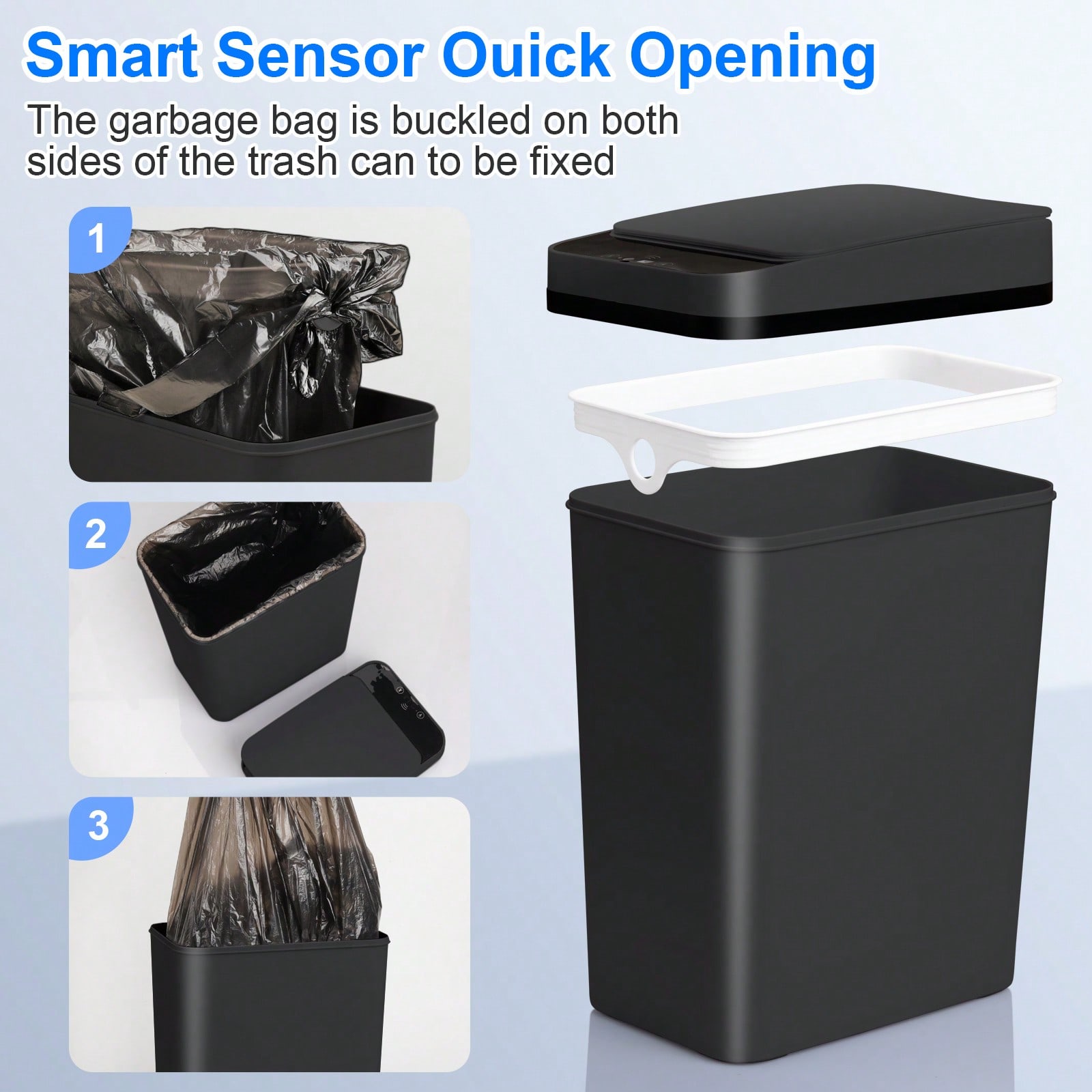 Lot de 2 poubelles automatique - Smart Home Junkie avis et prix