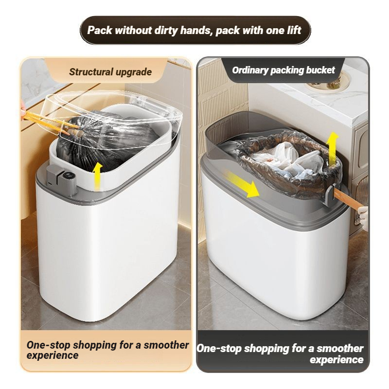Poubelle automatique JOYBOS av - Smart Home Junkie avis et prix