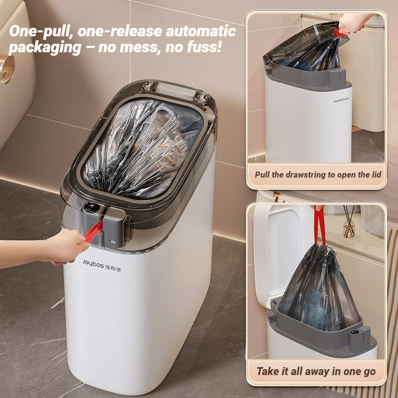 Poubelle automatique JOYBOS av - Smart Home Junkie avis et prix