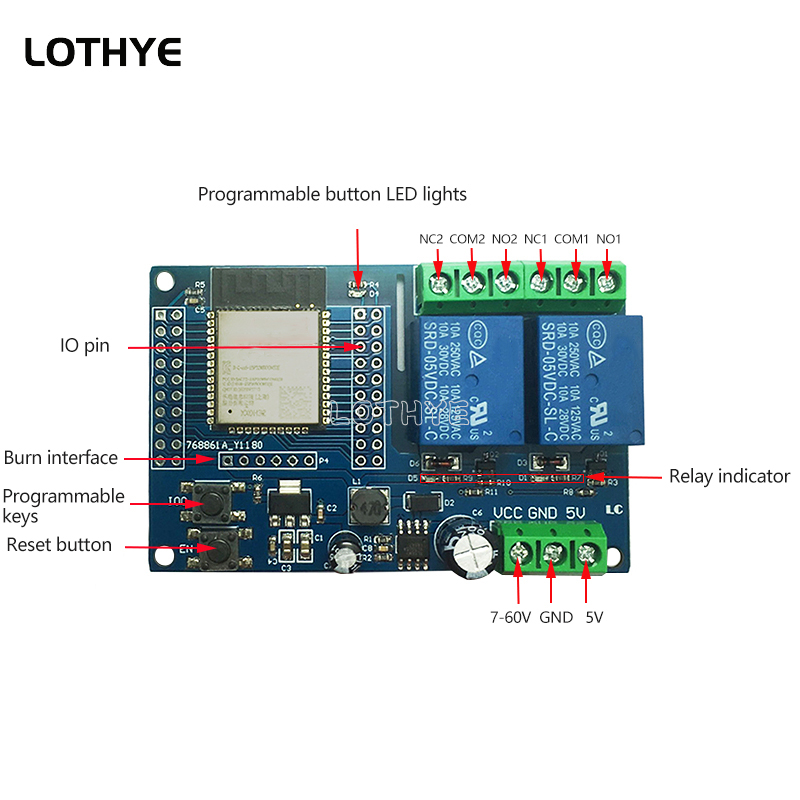 Module relais Wi-Fi et Bluetoo - Smart Home Esp32 avis et prix