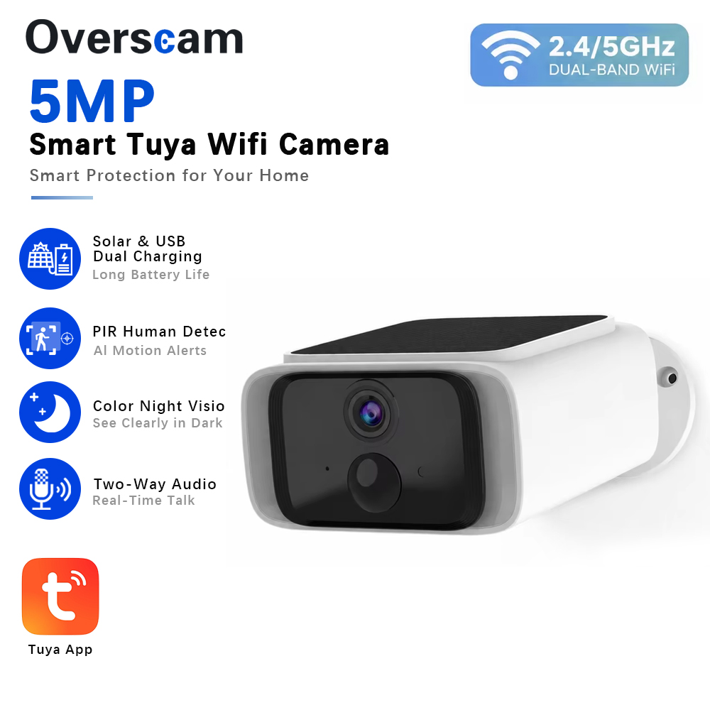 Caméra de sécurité solaire Tuy - Smart Home Outdoor Camera avis et prix