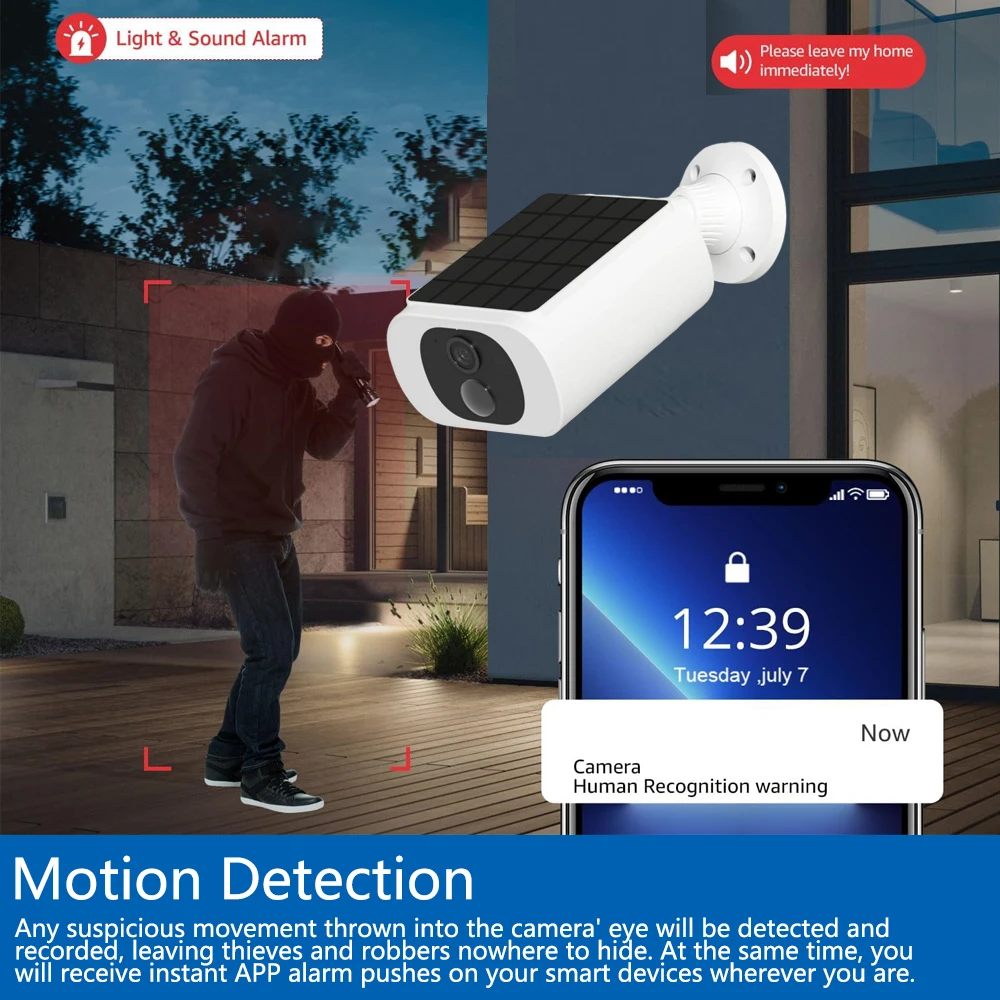 Caméra de sécurité solaire Tuy - Smart Home Outdoor Camera avis et prix