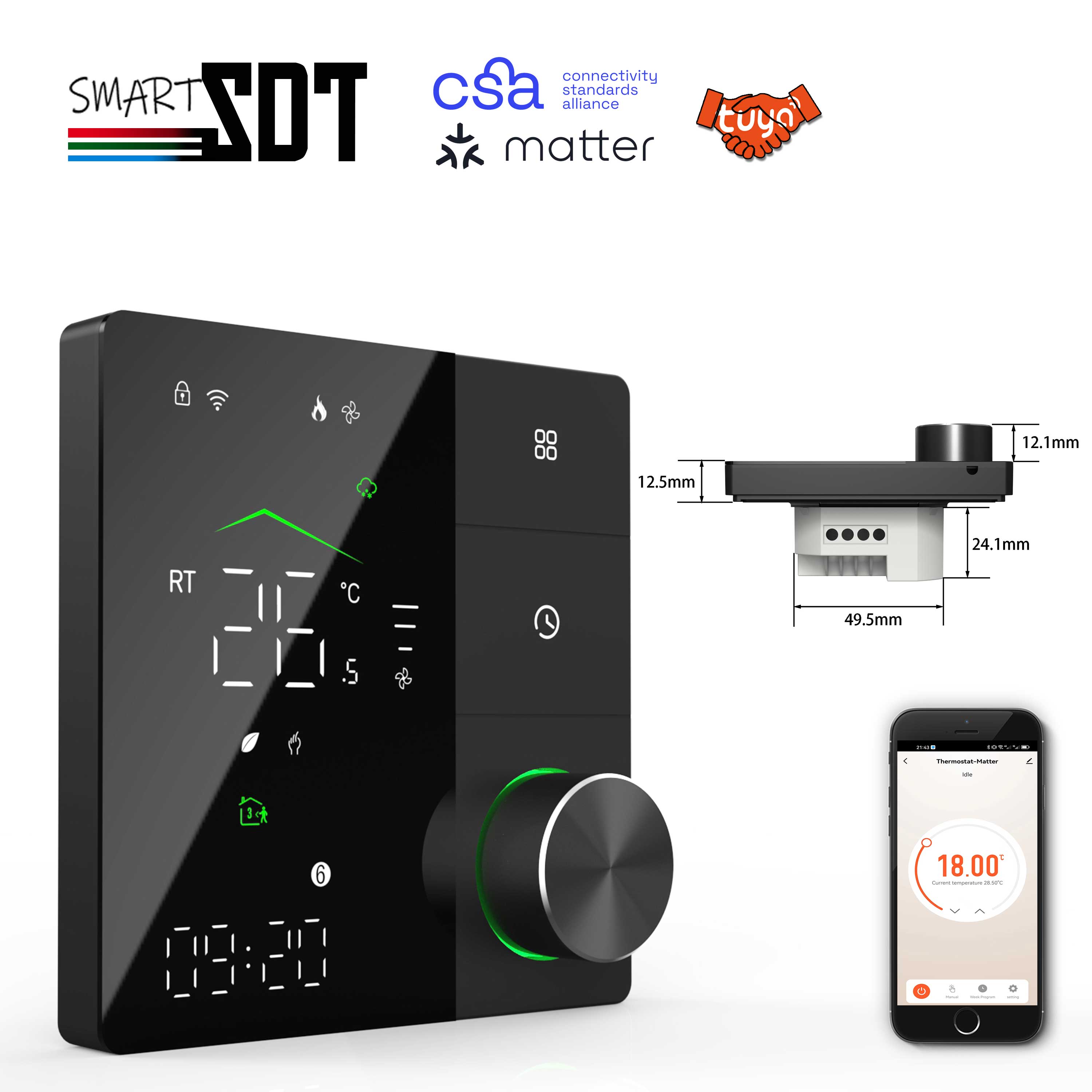 Thermostat chauffant compatibl - Smart Home Hub Apple avis et prix