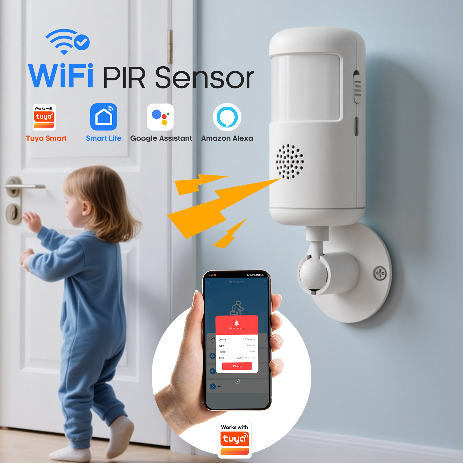 Détecteur infrarouge WiFi 5 V  - Smart Home Mod avis et prix